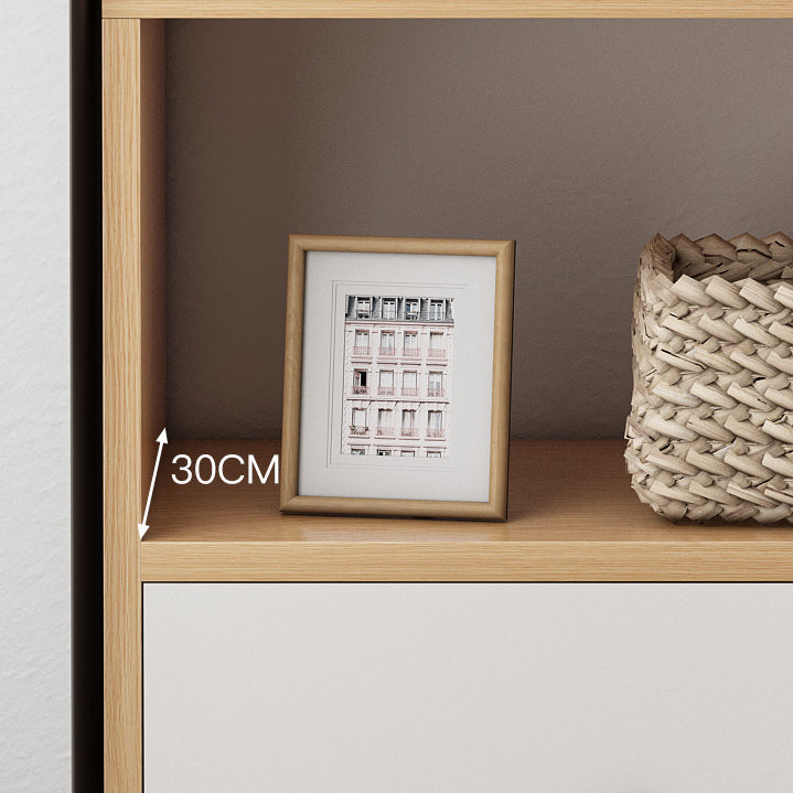 Open Wooden Bookcase Modern Minimalist Home Living Room Bedroom Bookshelf