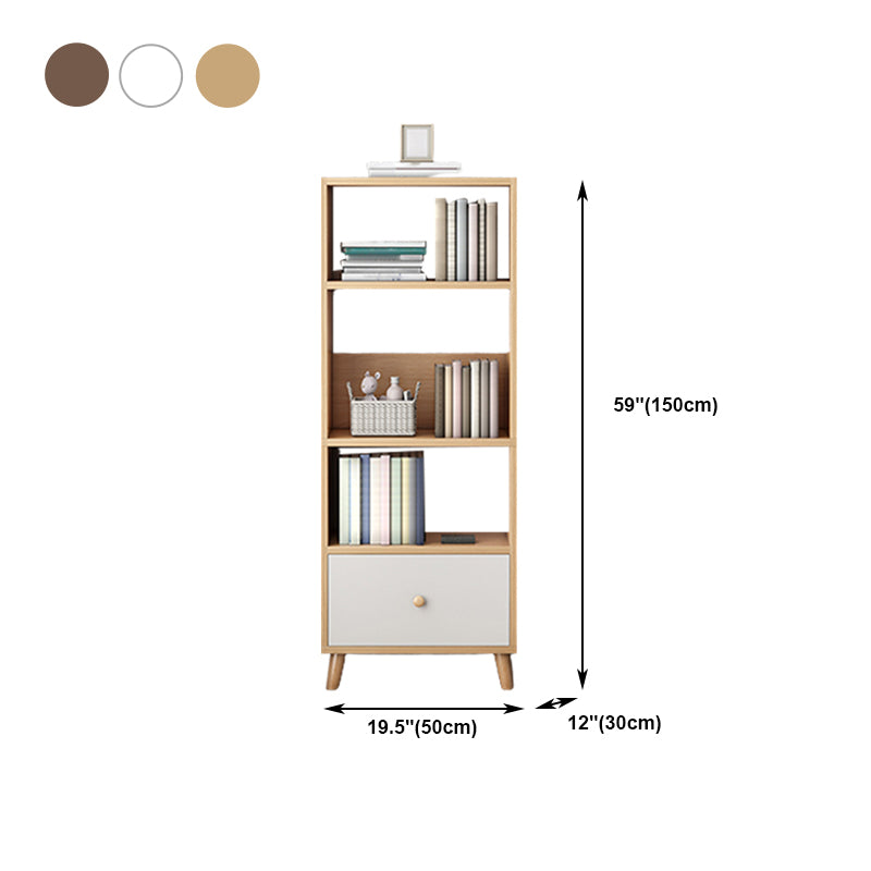Open Wooden Bookcase Modern Minimalist Home Living Room Bedroom Bookshelf
