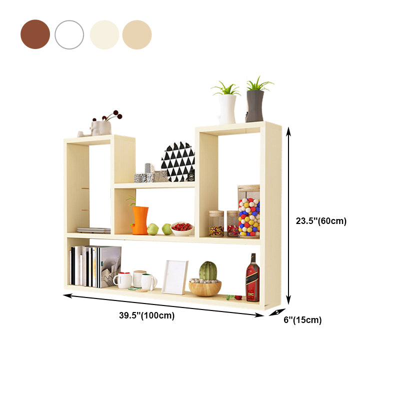 23.6' ' H Scandinavian Floating Shelf Manufactured Wood Bookcase