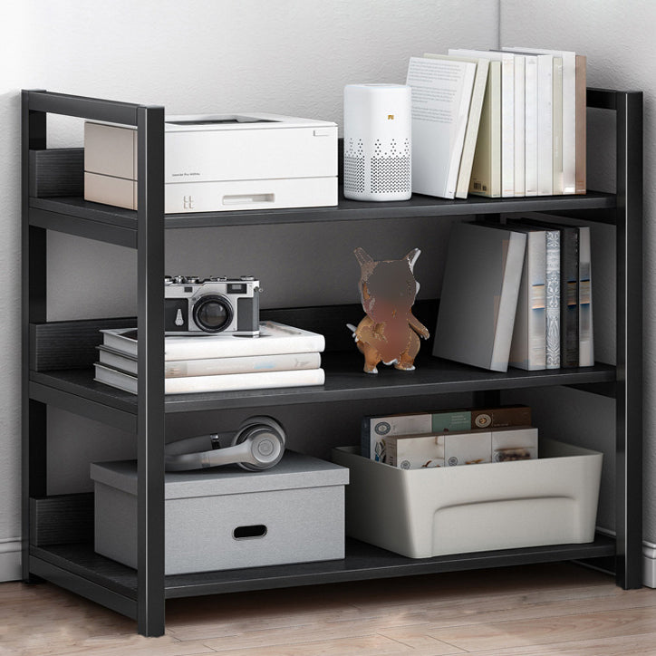 Open Metal Wooden Bookcase Modern Home Living Room Bookshelf