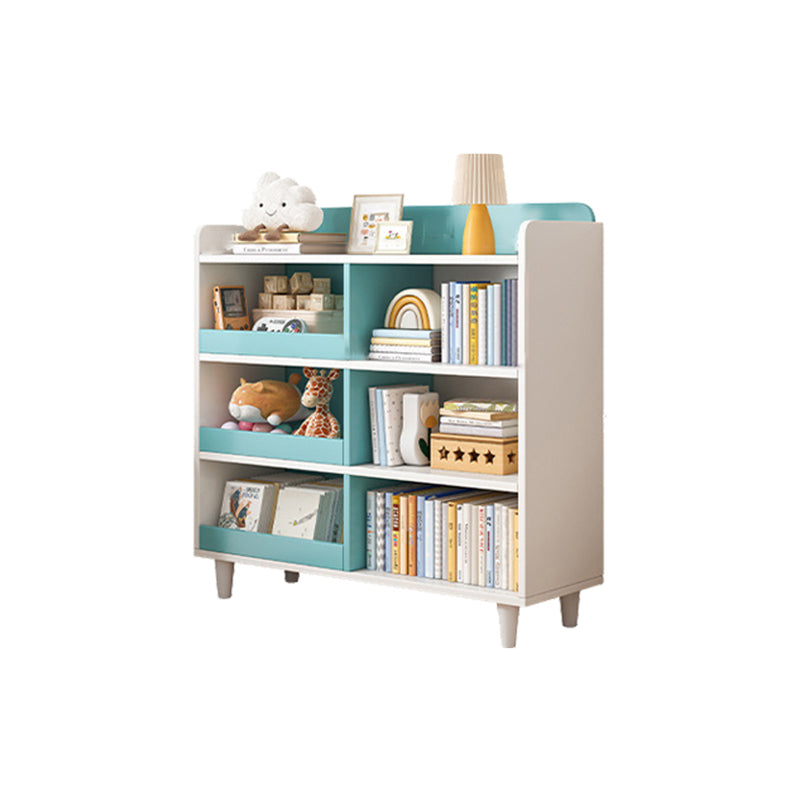 11.8"H Modern Bookshelf Engineered Wood 4-Shelf Standard Bookcase for Home Office