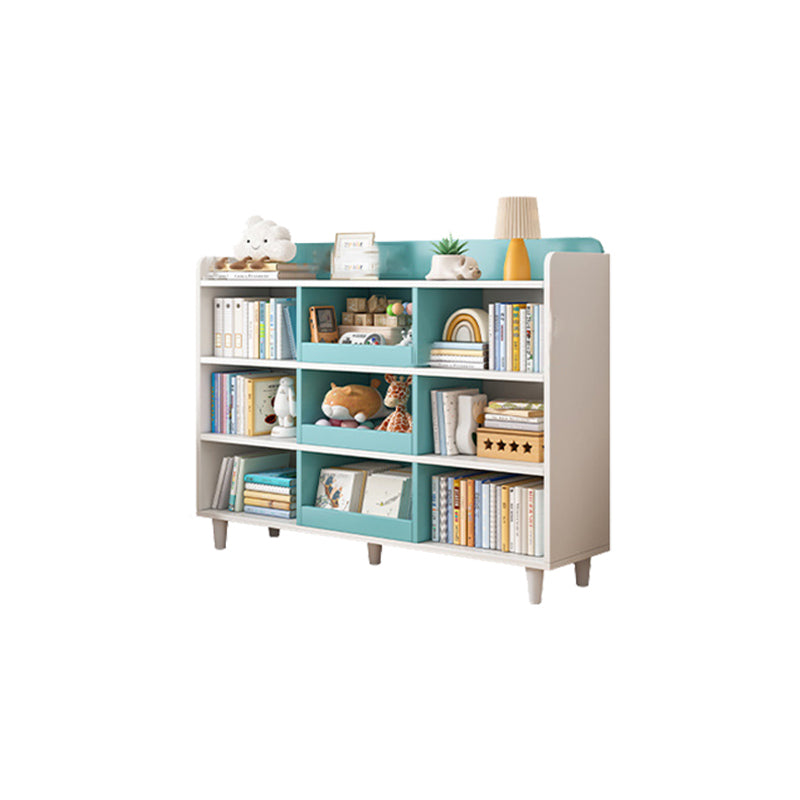 11.8"H Modern Bookshelf Engineered Wood 4-Shelf Standard Bookcase for Home Office