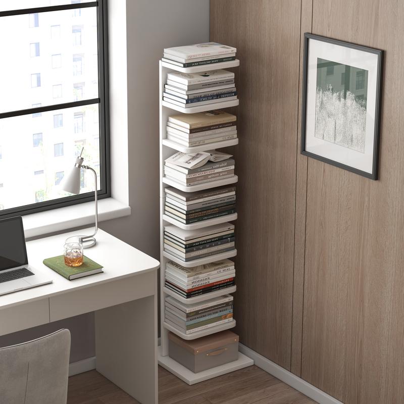 13.78"W Bookcase Contemporary Style Bookshelf for Home and Office