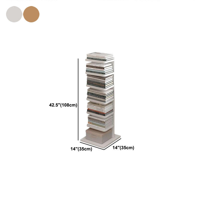 13.78"W Bookcase Contemporary Style Bookshelf for Home and Office
