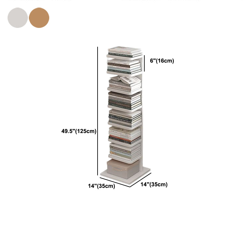 13.78"W Bookcase Contemporary Style Bookshelf for Home and Office