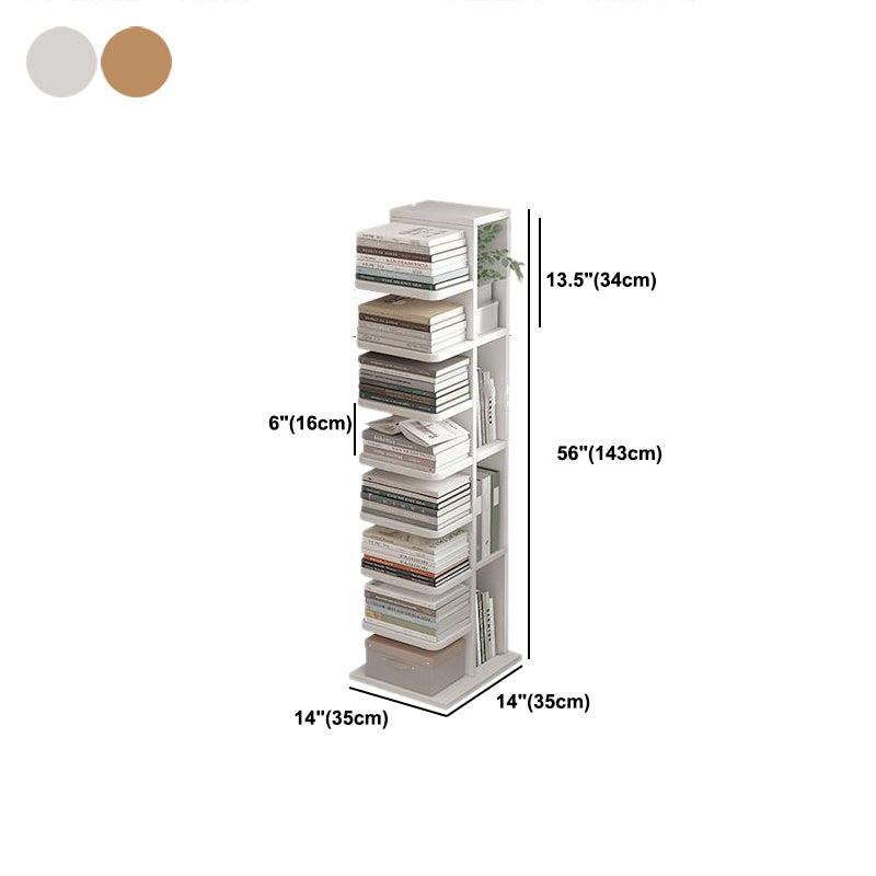 13.78"W Bookcase Contemporary Style Bookshelf for Home and Office