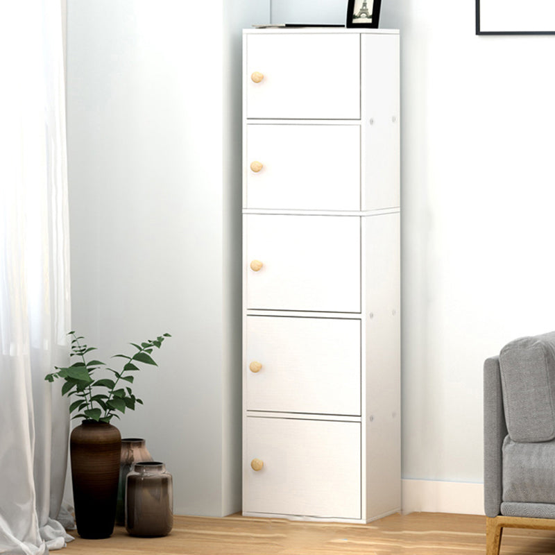 11.8-inch Wide Bookshelf Contemporary Closed Back Bookcase for Bedroom