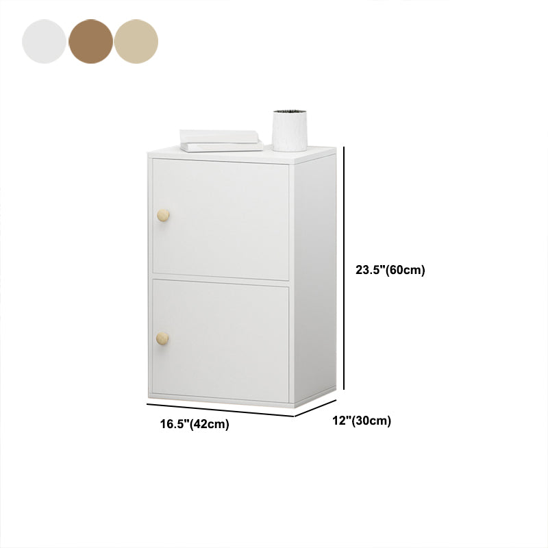 11.8-inch Wide Bookshelf Contemporary Closed Back Bookcase for Bedroom