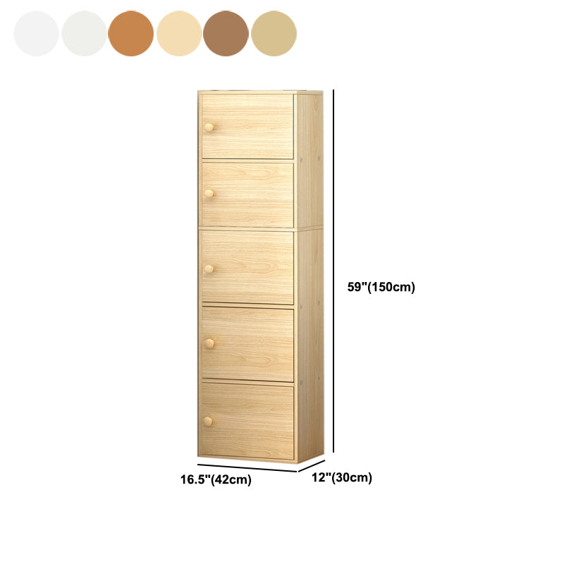 11.8-inch Wide Bookshelf Contemporary Closed Back Bookcase for Bedroom