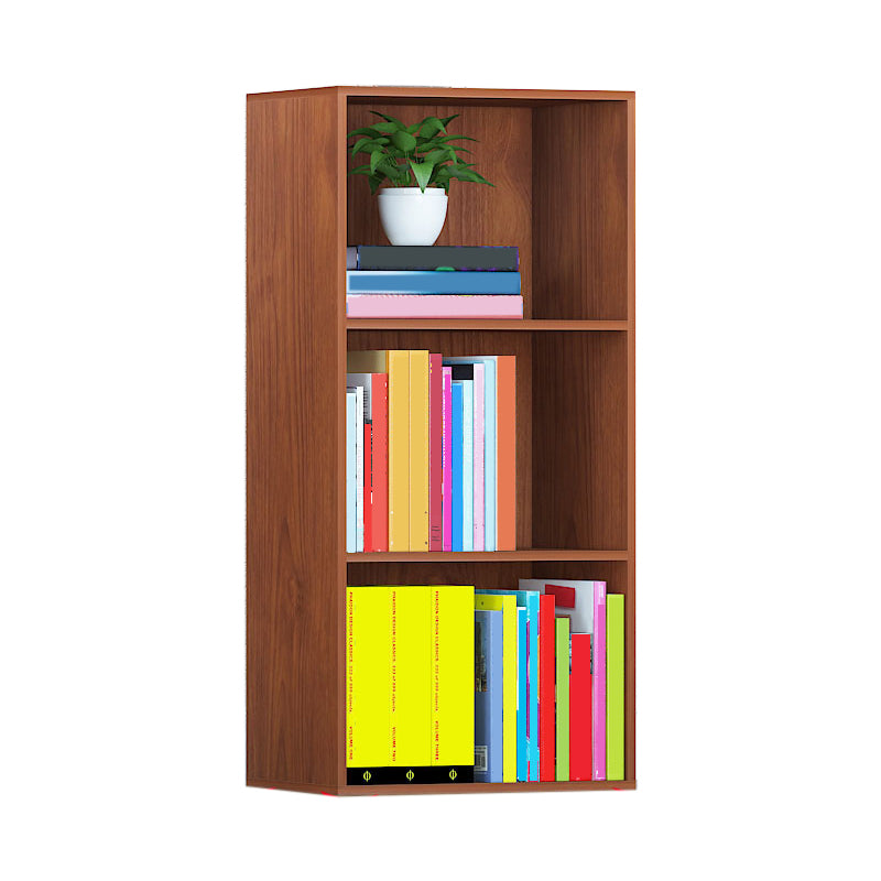 Modern Engineered Wood Bookcase Standard Closed Back Bookshelf