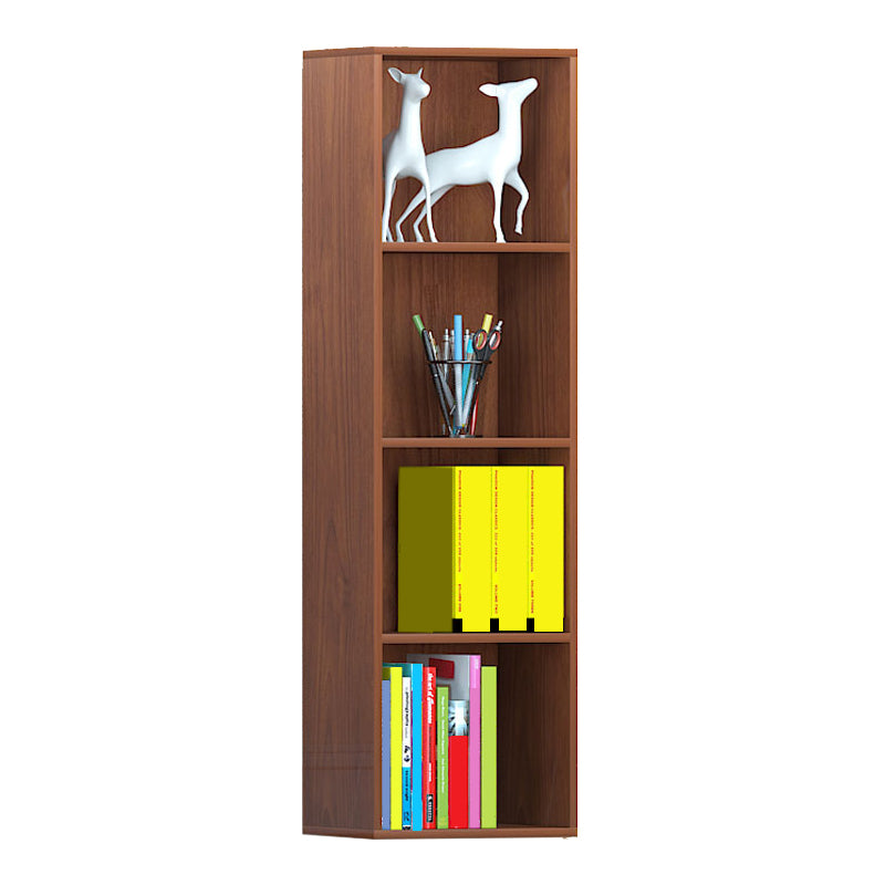 Modern Engineered Wood Bookcase Standard Closed Back Bookshelf