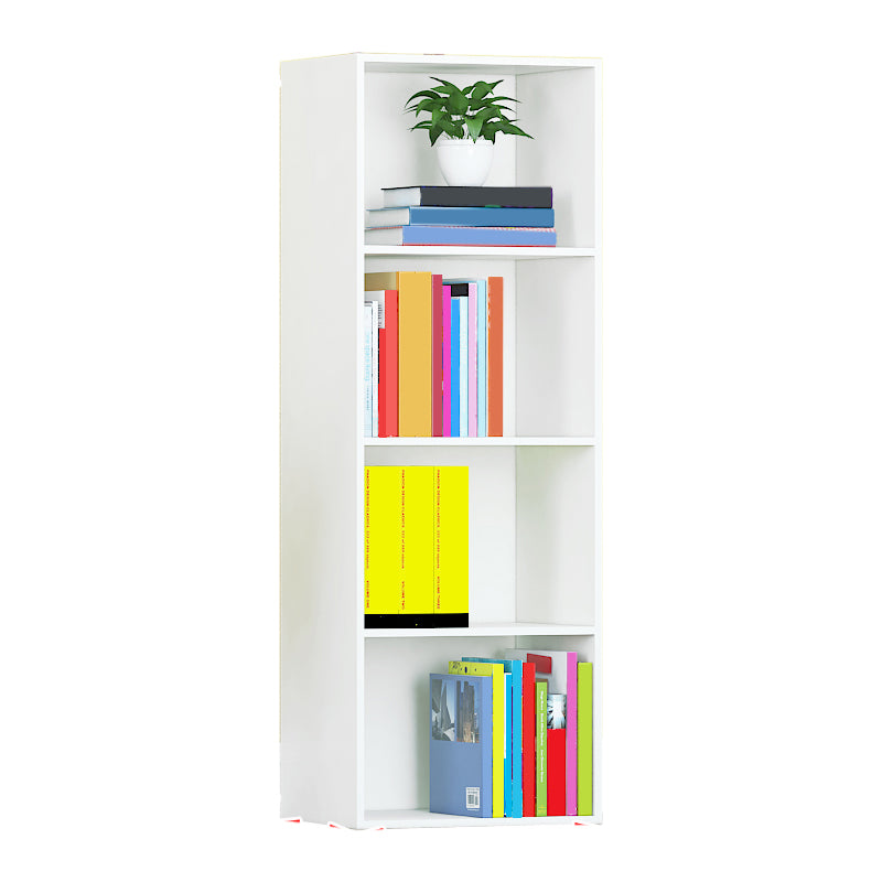Modern Engineered Wood Bookcase Standard Closed Back Bookshelf