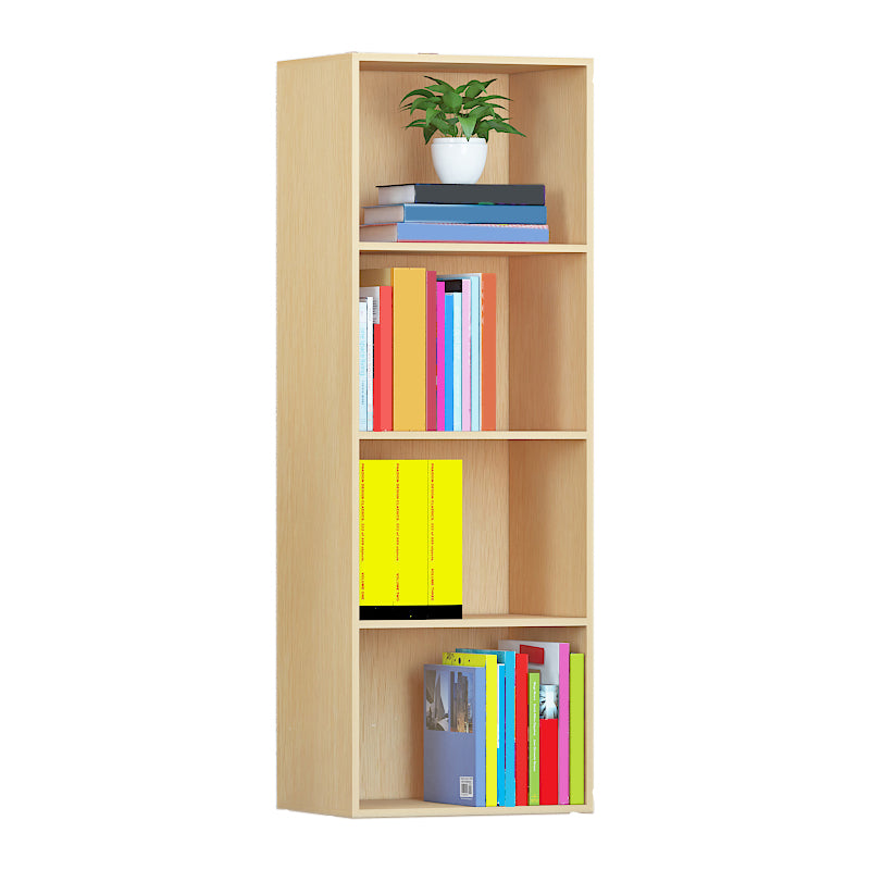 Modern Engineered Wood Bookcase Standard Closed Back Bookshelf