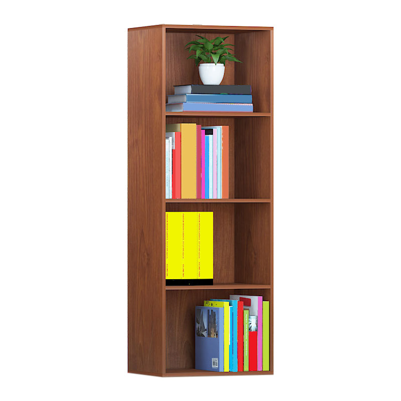 Modern Engineered Wood Bookcase Standard Closed Back Bookshelf