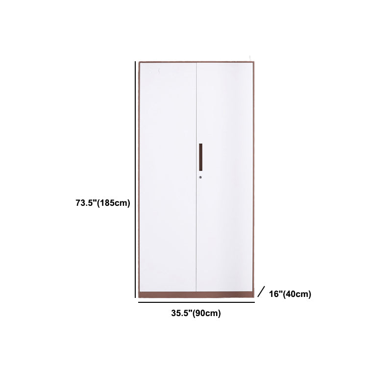 Modern Stainless Steel Bookcase Standard With Doors Shelf for Home Office