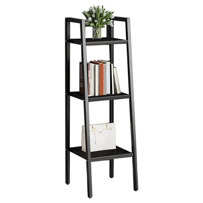 Contemporary Open Bookcase Metal Ladder Bookshelf for Kitchen
