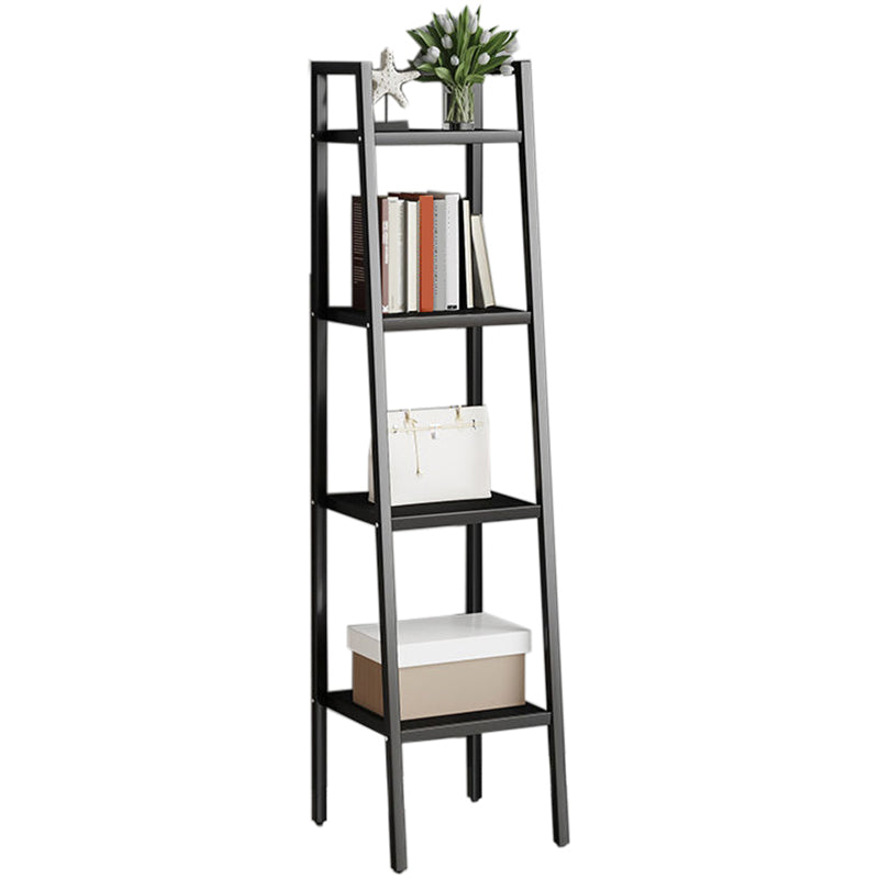 Contemporary Open Bookcase Metal Ladder Bookshelf for Kitchen