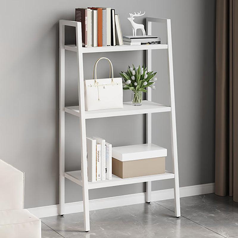 Contemporary Open Bookcase Metal Ladder Bookshelf for Kitchen