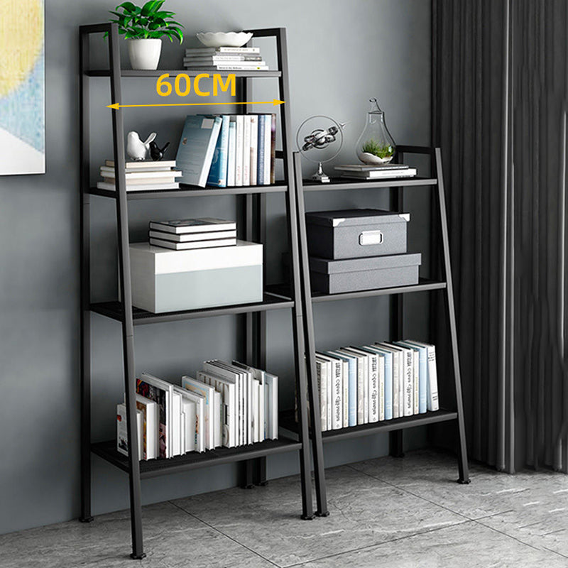 Contemporary Open Bookcase Metal Ladder Bookshelf for Kitchen
