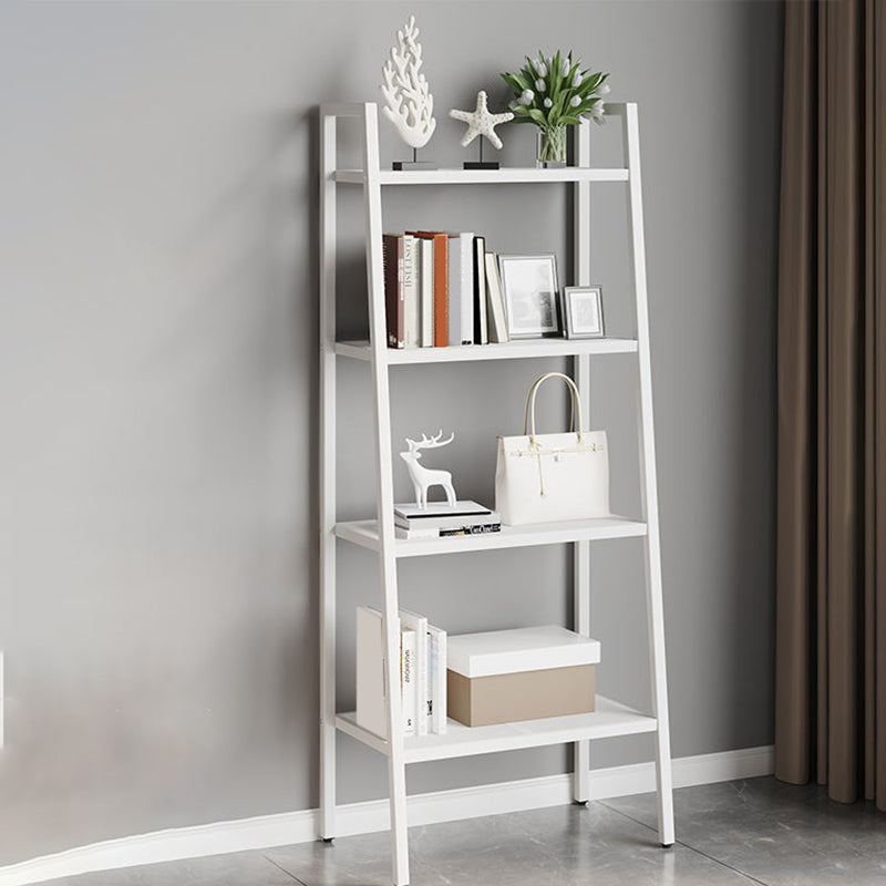 Contemporary Open Bookcase Metal Ladder Bookshelf for Kitchen