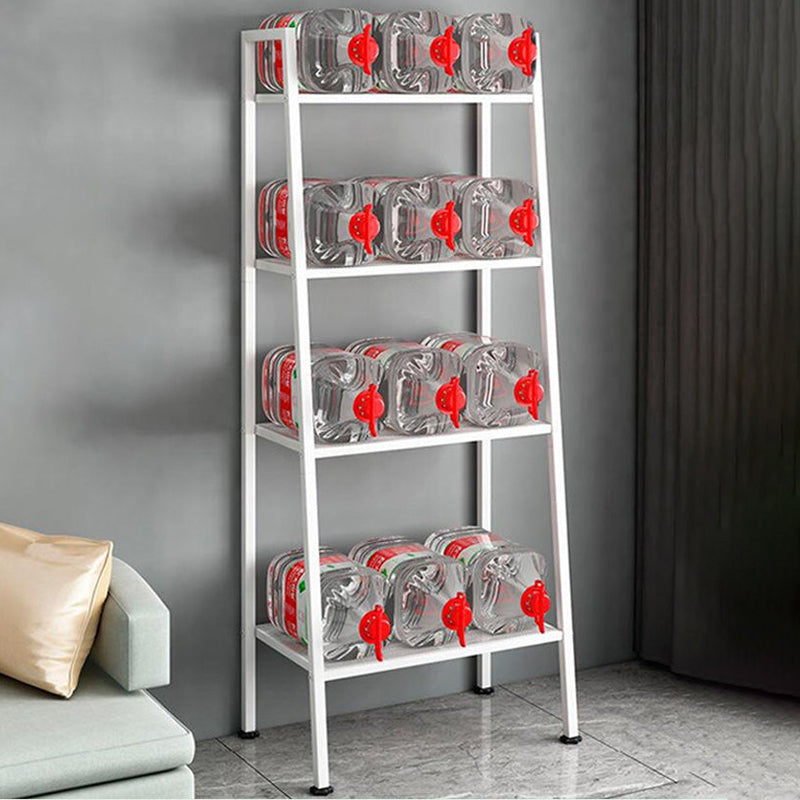 Contemporary Open Bookcase Metal Ladder Bookshelf for Kitchen