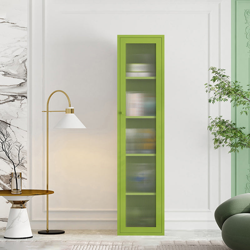 Modern Metal Bookcase Standard Closed Back Shelf with Rectangular Shelves