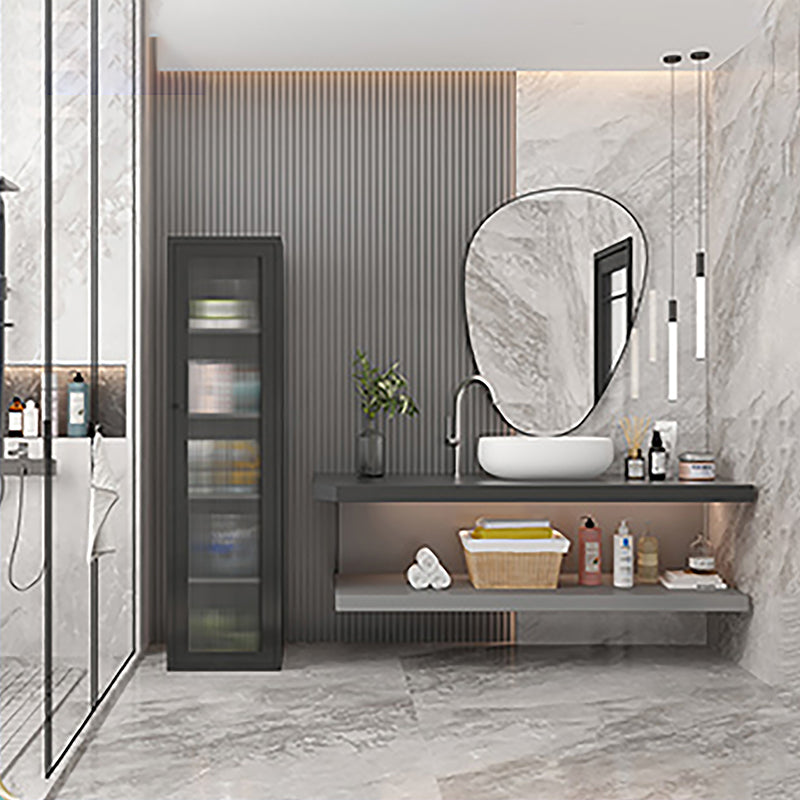 Modern Metal Bookcase Standard Closed Back Shelf with Rectangular Shelves