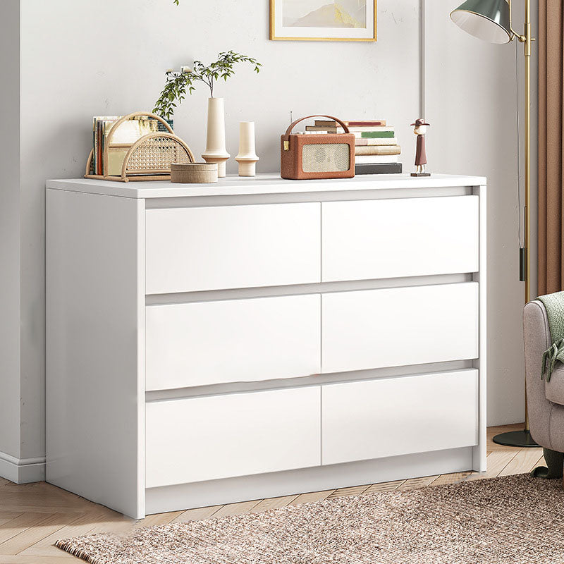 16" D Storage Chest Modern Wood Storage Chest in White and Brown