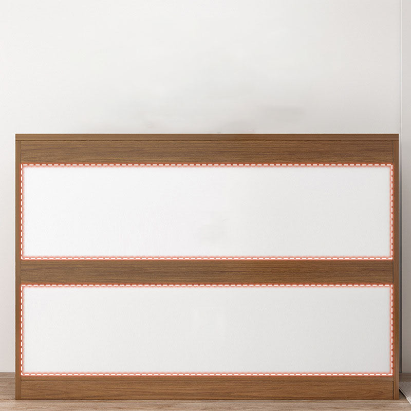 16" D Storage Chest Modern Wood Storage Chest in White and Brown