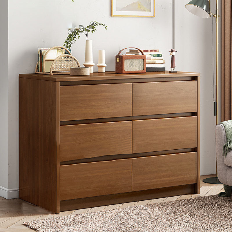 16" D Storage Chest Modern Wood Storage Chest in White and Brown