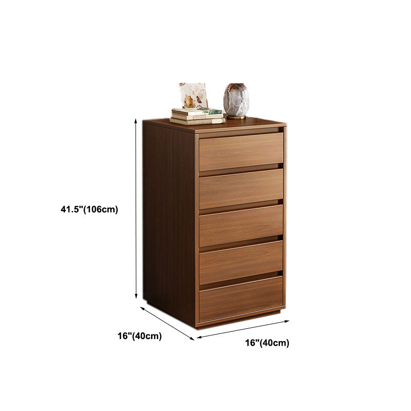 16" D Storage Chest Modern Wood Storage Chest in White and Brown