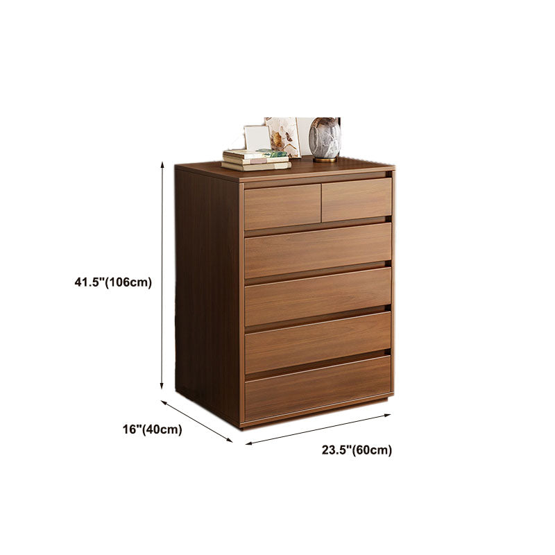 16" D Storage Chest Modern Wood Storage Chest in White and Brown
