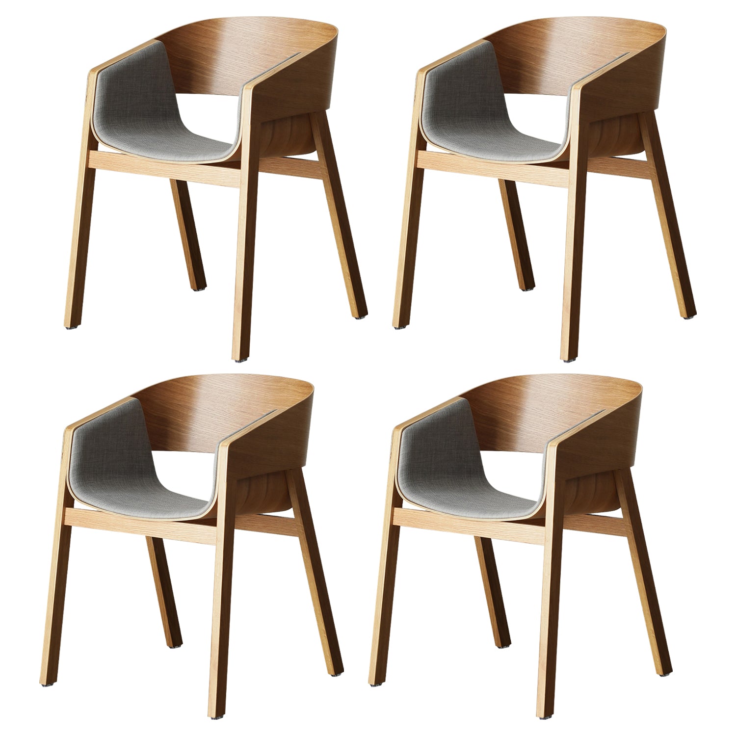 Traditional Wood Dining Arm Chairs Open Back Dining Side Chair for Restaurant Use