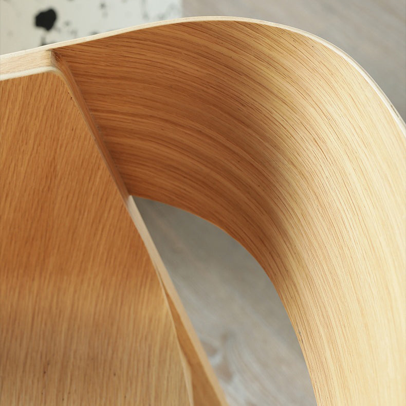 Traditional Wood Dining Arm Chairs Open Back Dining Side Chair for Restaurant Use