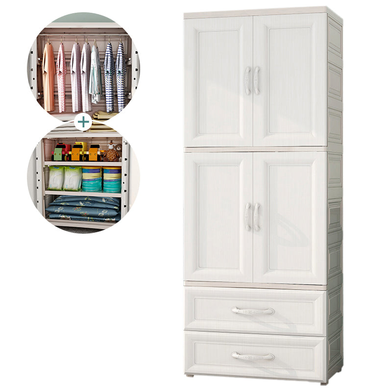 Bedroom Hinged Door Storage Cabinet Contemporary Plastic Cabinet