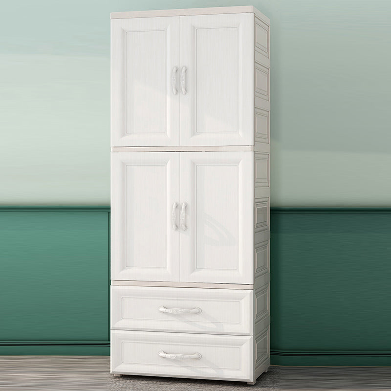 Bedroom Hinged Door Storage Cabinet Contemporary Plastic Cabinet