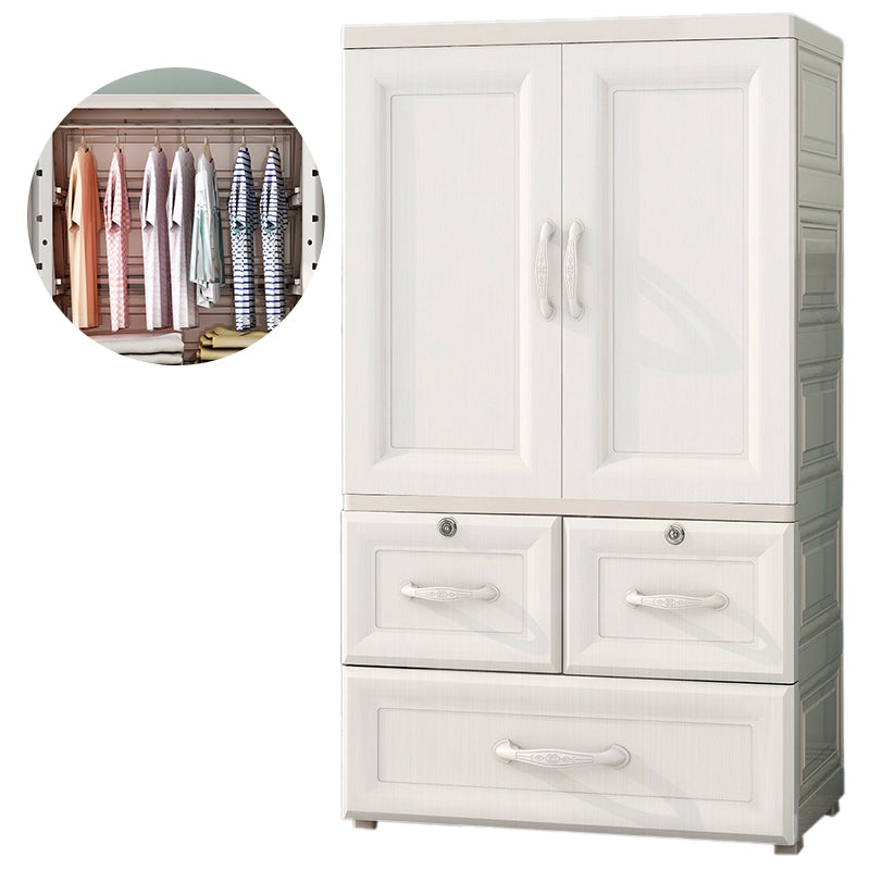 Bedroom Hinged Door Storage Cabinet Contemporary Plastic Cabinet