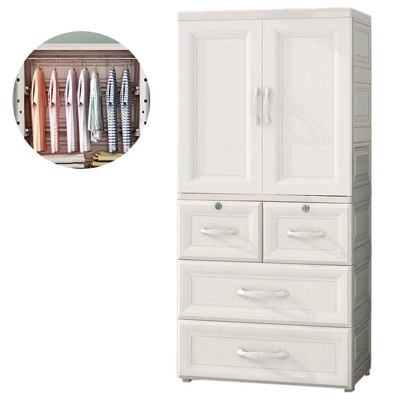 Bedroom Hinged Door Storage Cabinet Contemporary Plastic Cabinet