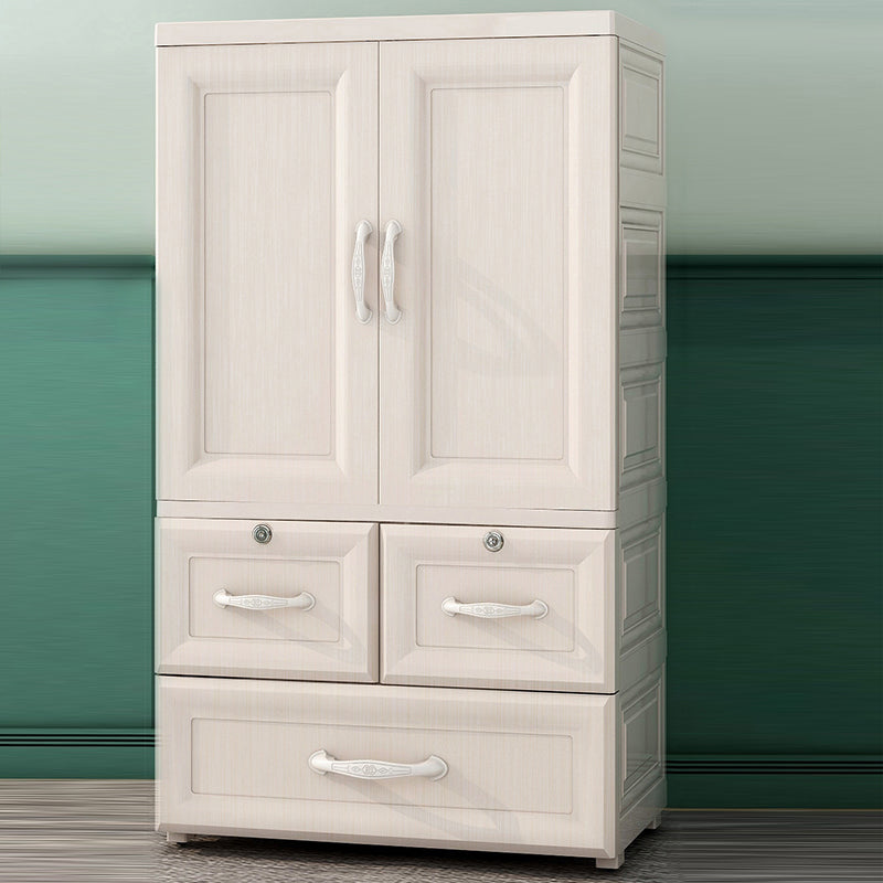 Bedroom Hinged Door Storage Cabinet Contemporary Plastic Cabinet