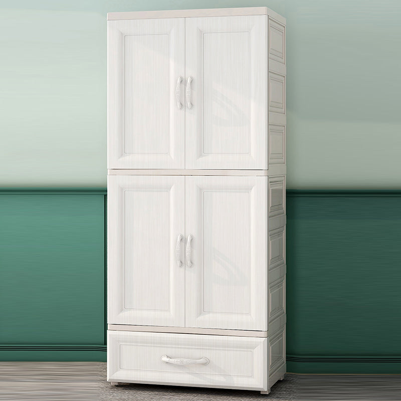 Bedroom Hinged Door Storage Cabinet Contemporary Plastic Cabinet
