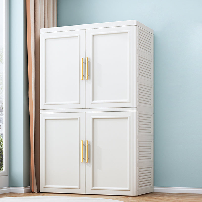 Plastic Matte Finish Storage Cabinet Contemporary Hinged Door Cabinet