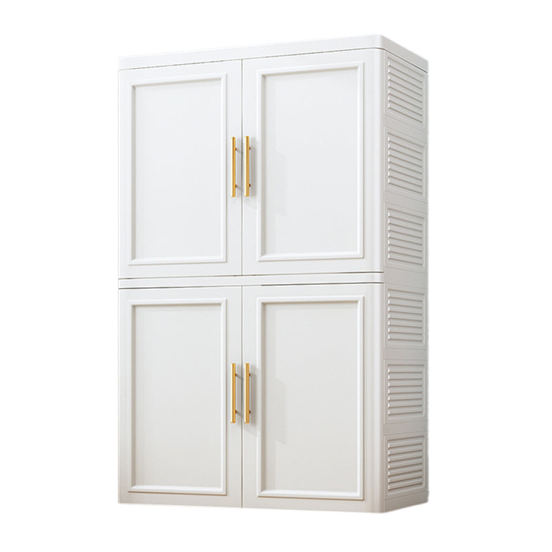 Plastic Matte Finish Storage Cabinet Contemporary Hinged Door Cabinet