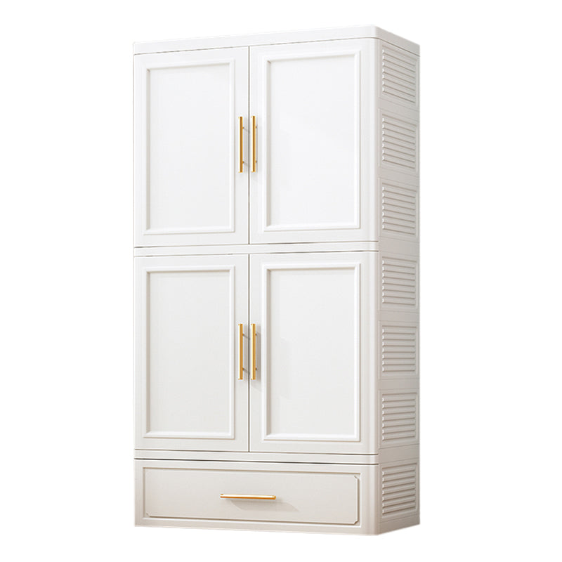 Plastic Matte Finish Storage Cabinet Contemporary Hinged Door Cabinet