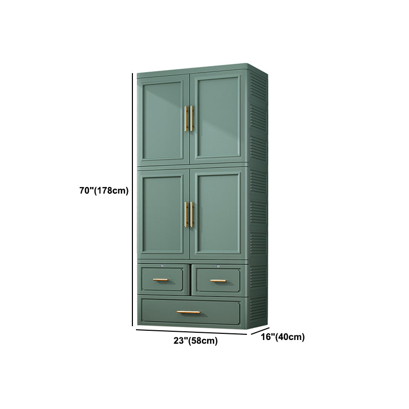 Plastic Matte Finish Storage Cabinet Contemporary Hinged Door Cabinet