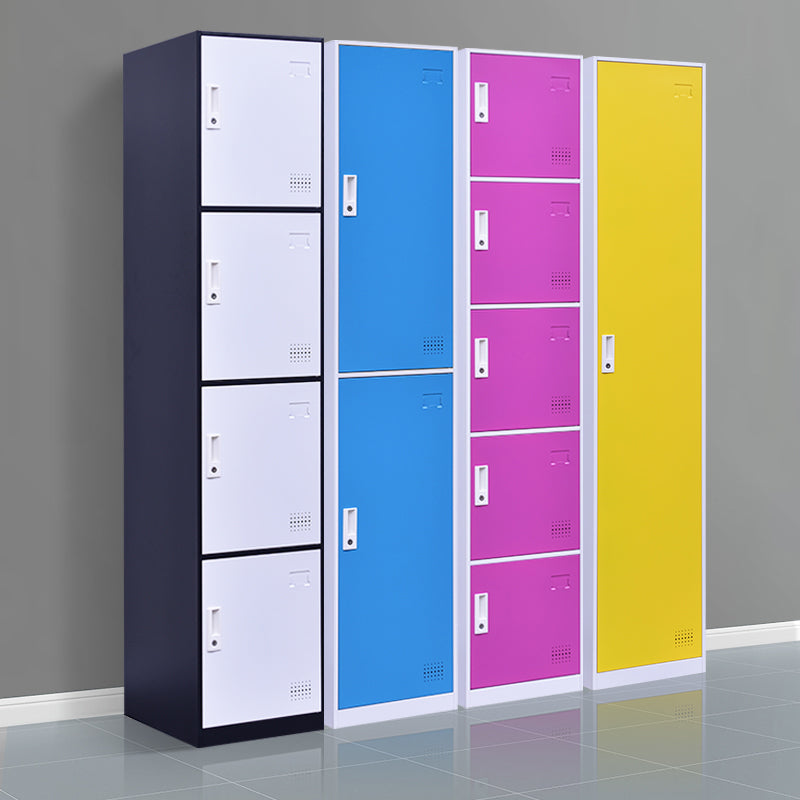 Non-Hanging Storage Cabinet Contemporary Steel Wardrobe Armoire