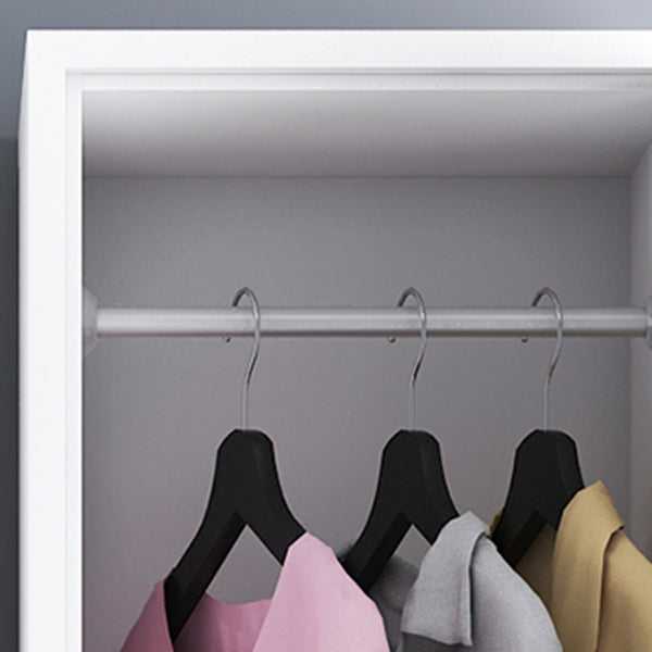 Contemporary Wardrobe Metal Wardrobe Closet for Home,16.54" D x 14.96" W x 70.87" H