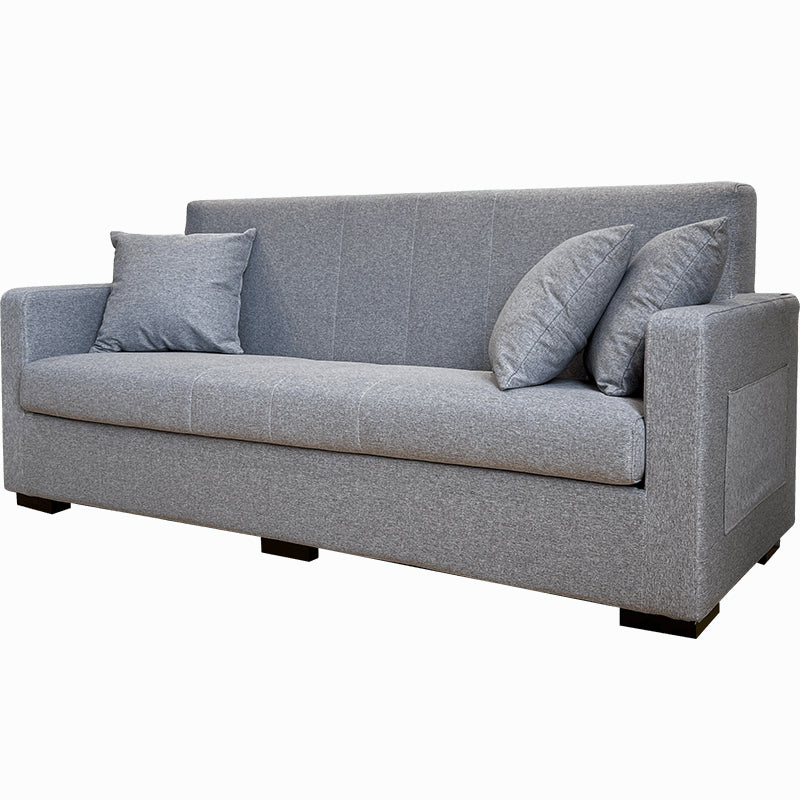 Living Room Contemporary Biscuit Back Square Arm Stationary Sofa