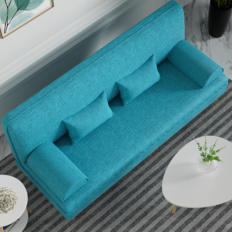 Linen Contemporary Armless Adjustable Sofa Convertible Sofa for Living Room, Apartment