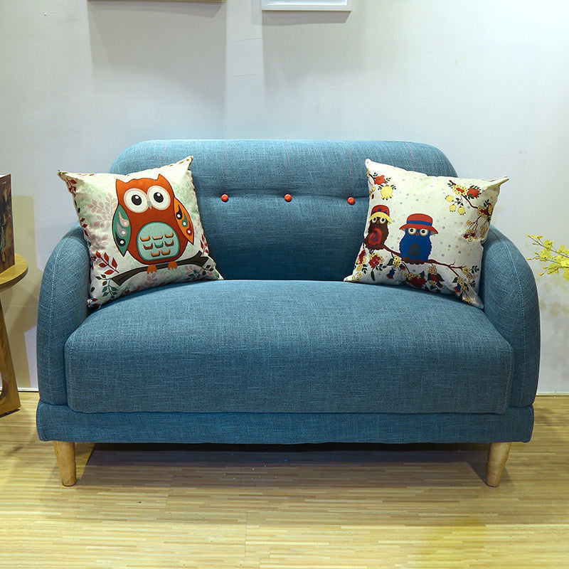 Contemporary Tufted Split-Back Standard Square Arm Living Room Sofa