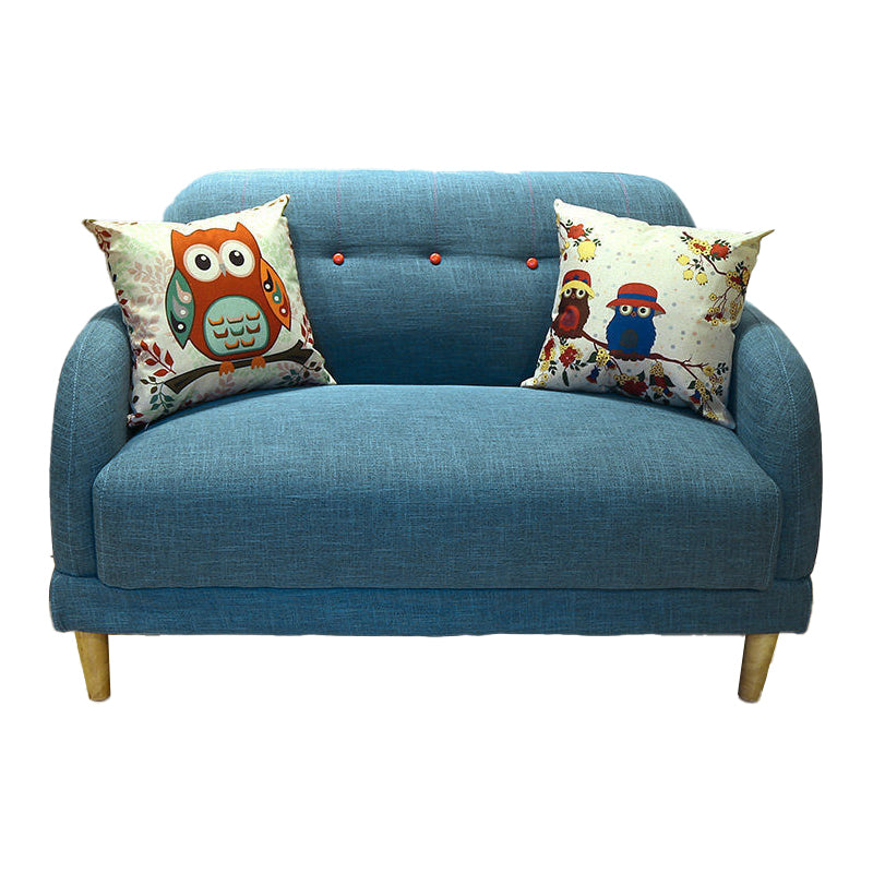 Contemporary Tufted Split-Back Standard Square Arm Living Room Sofa
